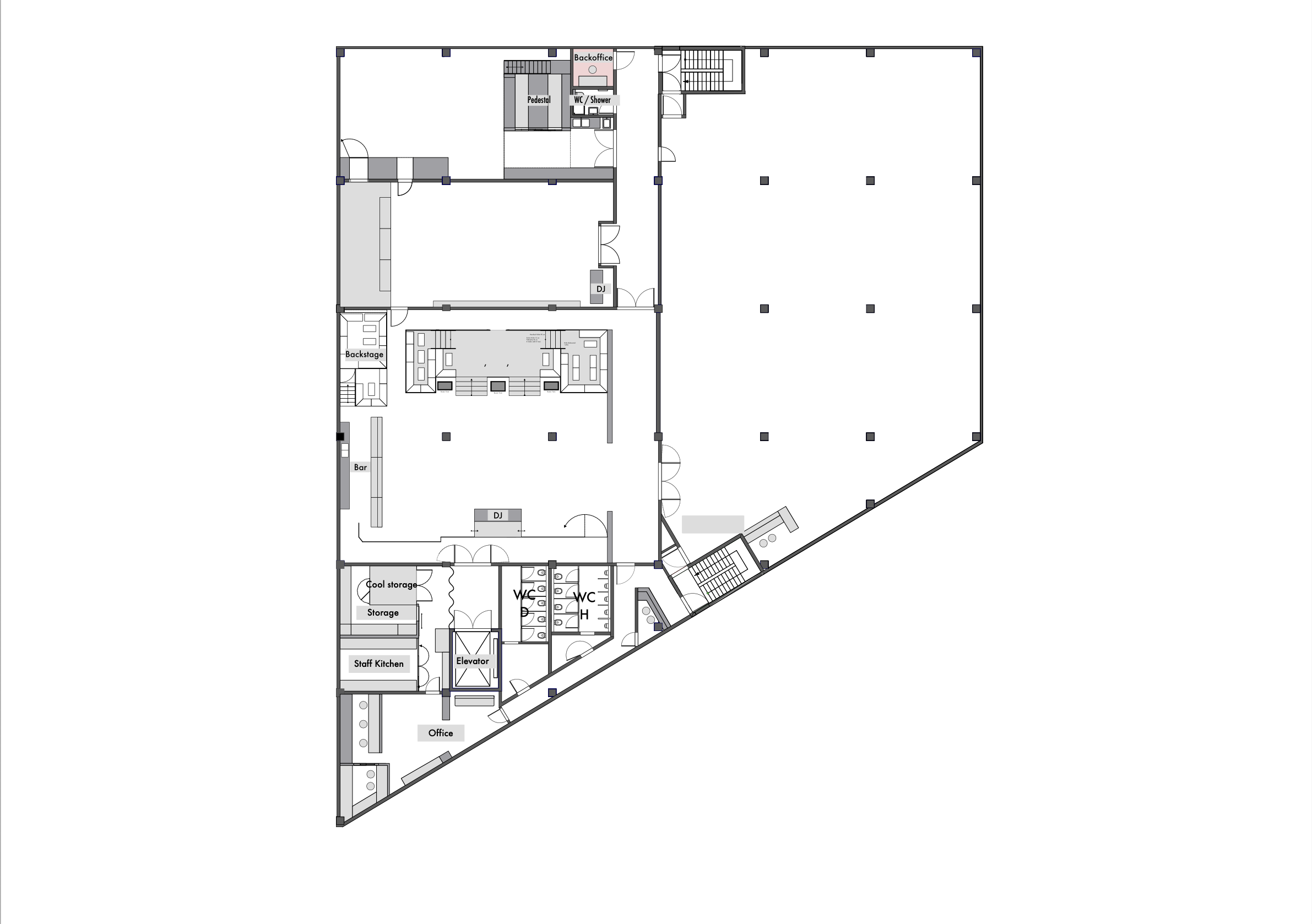 Grundriss des Kunst Block Balve